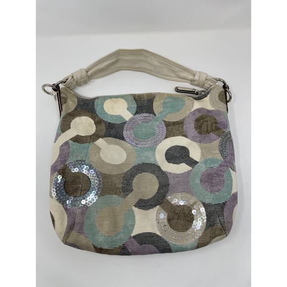 Coach Women's Handbag with a Multi-Colored Circular Pattern Medium Tote - Picture 5 of 13